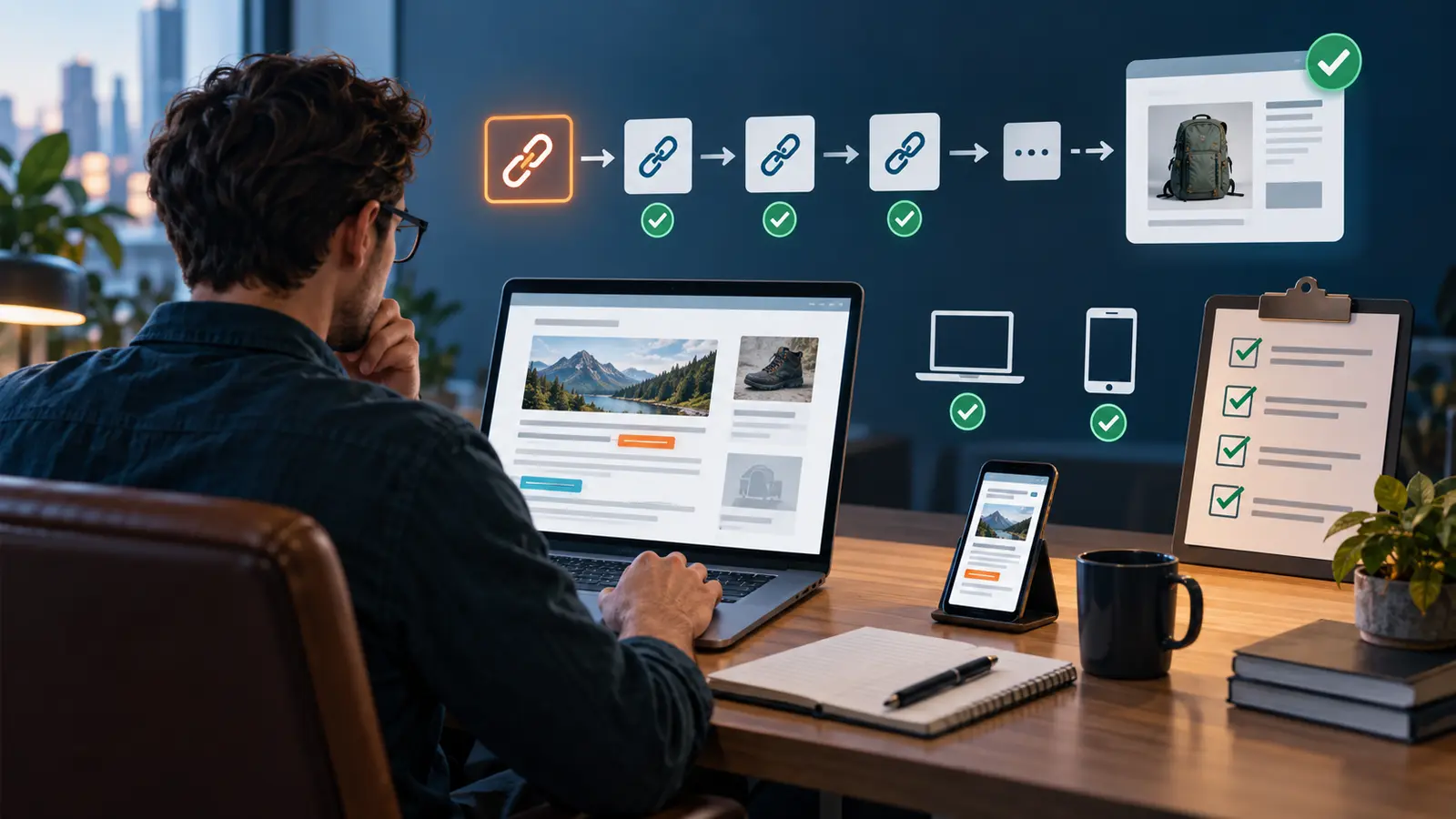 Affiliate Link QA Checklist - Prodify Digital Solo publisher checking affiliate link destinations, redirects and mobile behaviour before publication
