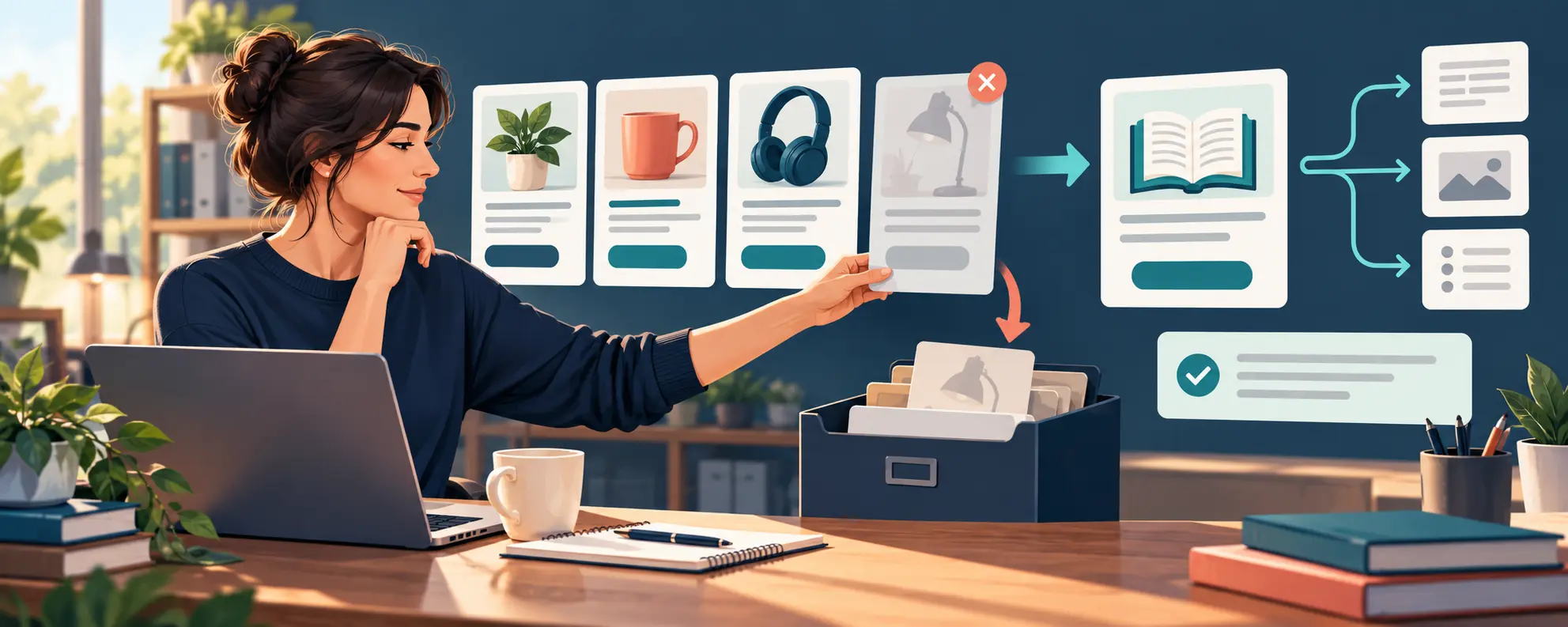 Retiring an affiliate recommendation responsibly - Prodify Digital Content manager archiving a discontinued affiliate product card and redirecting readers to updated guidance