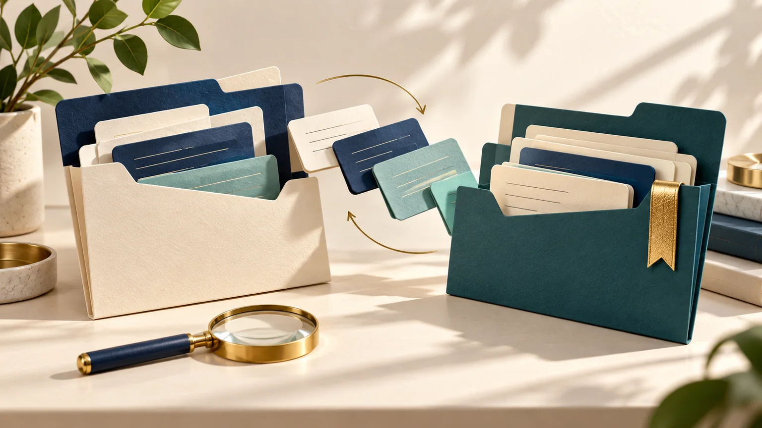 gemini skills migration cover - Prodify Digital Instruction cards moving between two folders beside a magnifying glass